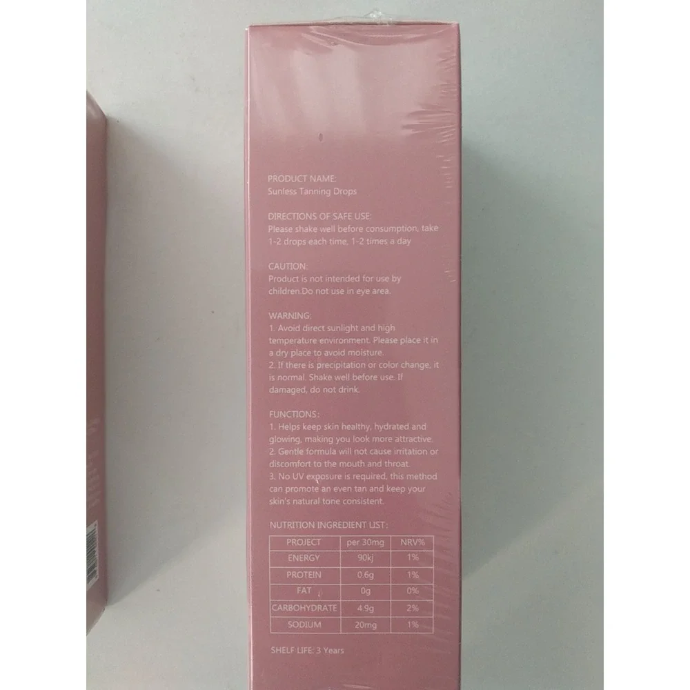 Sunless Tanning Skin Drops Zeria 3 month Supply NEW 60ml each 3 boxes ex 3/22/28